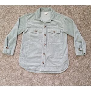 Madewell Women's Corduroy Shirt Jacket Sage Green Size XXS
